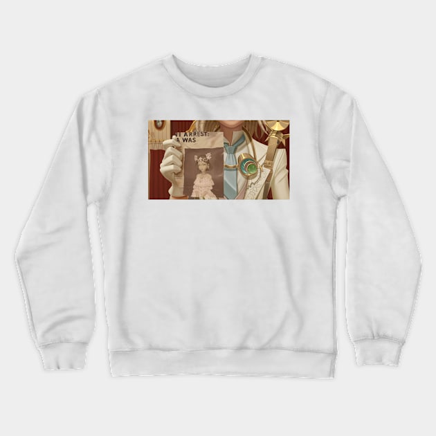 Lady Bella Newspaper Clipping 2 Crewneck Sweatshirt by gagimas